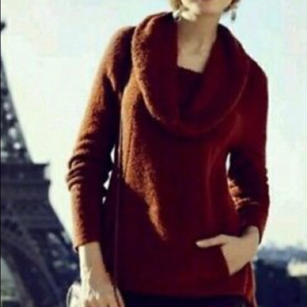 Anthropologie Angel of the North Boucle Sweater